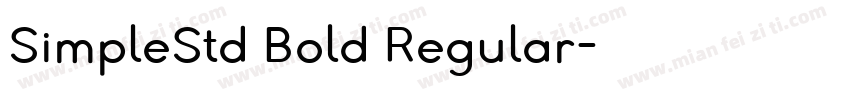 SimpleStd Bold Regular字体转换